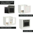 Balcão Para Forno De Embutir 80 X 60 Cm Sem Tampo Branco Agat