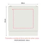 Balcão Para Forno De Embutir 80 X 60 Cm Sem Tampo Branco Agat