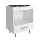 Balcão Para Forno E Cooktop 4 Bocas Alecrim 1 Gv Branco