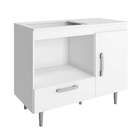 Balcão Para Forno E Cooktop 4 Bocas Alecrim 1 Pt 1 Gv Branco