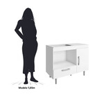 Balcão Para Forno E Cooktop 4 Bocas Alecrim 1 Pt 1 Gv Branco