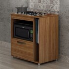 Balcão Para Forno E Fogão Bia 1 Porta Carvalho - Pnr Móveis