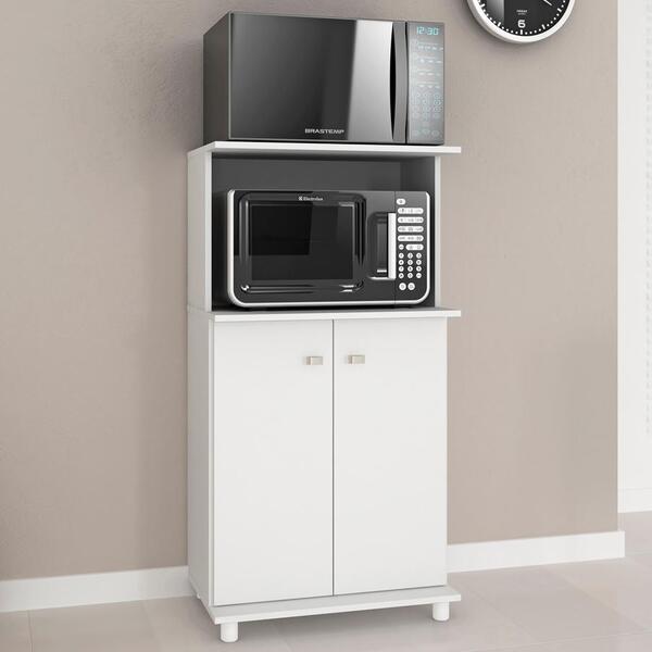 Balcão Para Forno E Microondas 02 Portas Bl3307 Tecno Mobili