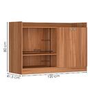 Balcao Para Forno E Microondas 2 Portas 120 Cm B06 Novam