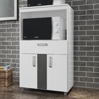 Balcão Para Forno E Microondas 2 Portas 1 Gaveta Ultra Branco