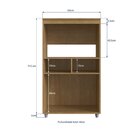 Balcão Para Forno E Microondas 2 Portas Duna Freijó