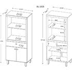 Balcão Para Forno E Microondas Bl3305 Tecno Mobili