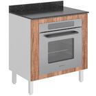 Balcao Para Forno Embutido 80cm Mdf Kali Premium 12226x21 Nic