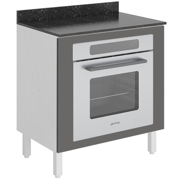 Balcao Para Forno Embutido 80cm Mdf Kali Premium 12226x21 Nic