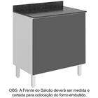 Balcao Para Forno Embutido 80cm Mdf Kali Premium 12226x21 Nic