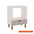 Balcão Para Forno Iluminata 1 Gv Branco E Fendi