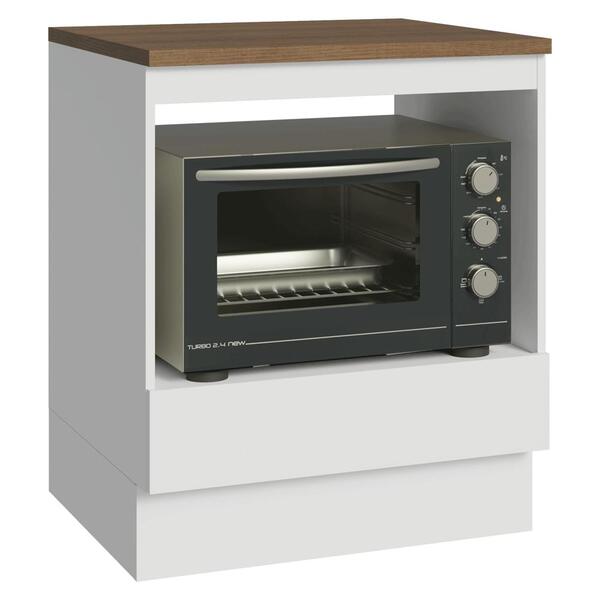 Balcão Para Forno/micro-ondas 70 X 60 Cm 1 Gaveta Branco Tamp