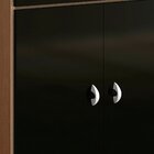 Balcão Para Forno Multiuso 2 Portas 1 Gaveta  Carvalho/preto