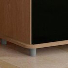 Balcão Para Forno Multiuso 2 Portas 1 Gaveta  Carvalho/preto