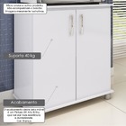 Balcão Para Forno Ou Micro-ondas Com 2 Portas - Pintura Uv Al