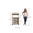 Balcão Para Fornos Com Fruteira 1 Porta  Dakar/branco Brilho