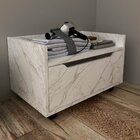 Balcão Para Gabinete De Banheiro 1 Gaveta Com Rodízio Mármore