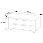 Balcão Para Gabinete De Banheiro 2 Gavetas E Rodízios Branco