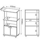 Balcão Para Microondas 2 Portas Tecno Mobili Bl3301