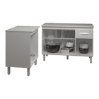 Balcão Para Microondas Ou Forno Branco E Armário Aline 118 Cm