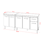 Balcão Para Microondas Ou Forno E Armário Aline 118 Cm Cozinh