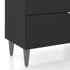 Balcão Para Pia 100cm Sem Tampo Pérola Z34 Preto - Mpozenato