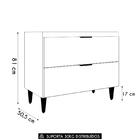 Balcão Para Pia 100cm Sem Tampo Pérola Z34 Preto - Mpozenato