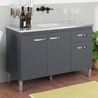 Balcao Para Pia 118 Cm 3 Portas Gabriela Reajl