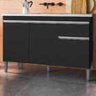 Balcao Para Pia 118 Cm 3 Portas Tatiane Reajl