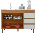 Balcao Para Pia 119cm 2 Portas 3 Gavetas 6150 Plla