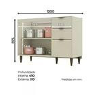 Balcão Para Pia 120 Cm 100% Mdf Essencia C558 Henn