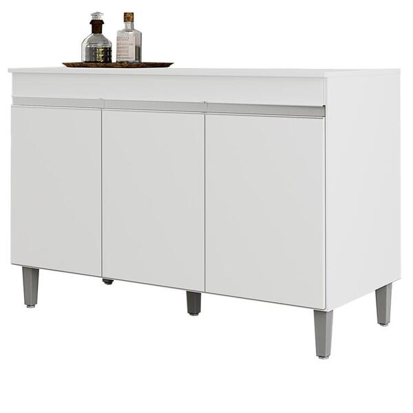 Balcao Para Pia 120 Cm 3 Portas Manu Reajl