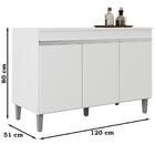 Balcao Para Pia 120 Cm 3 Portas Manu Reajl