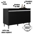 Balcao Para Pia 120 Cm 3 Portas Manu Reajl