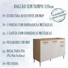 Balcao Para Pia 120cm 2000313 Armoveis