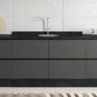 Balcão Para Pia 120cm 2 Portas 2 Gavetas Etna  Grafite