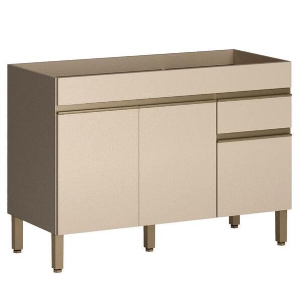 Balcao Para Pia 120cm 3 Portas 2960 Ktp