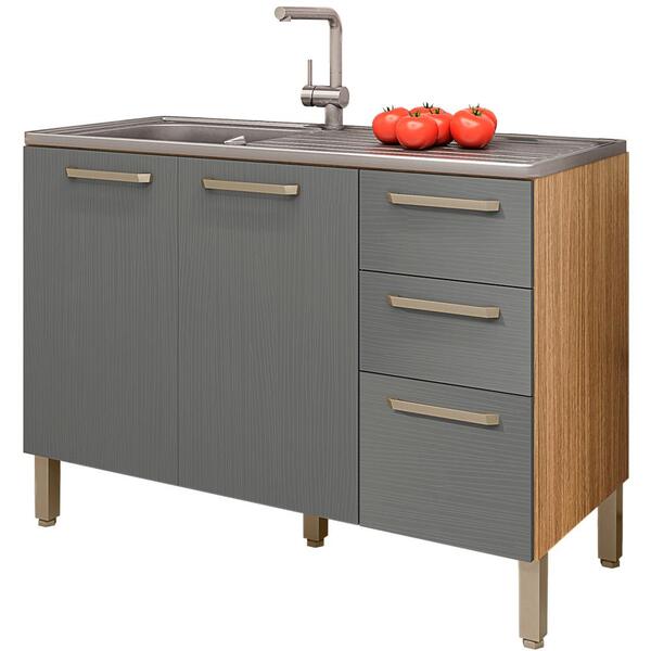 Balcao Para Pia 120cm 3 Portas 2974 Ktp