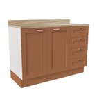 Balcão Para Pia 120cm Com Tampo Arizona Cabecasa Madeiraorigi