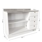 Balcão Para Pia 120cm Com Tampo Arizona Cabecasa Madeiraorigi