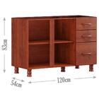 Balcao Para Pia 120cm Madeira Maciça 1186t Bronze Fnt