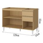 Balcao Para Pia 120cm Sem Tampo 2010213 Armoveis