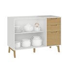 Balcão Para Pia 120cm Sem Tampo 2 Portas 3 Gavetas Com Pés Wo