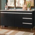 Balcao Para Pia 147cm 3 Portas 3 Gavetas 6300 Plla