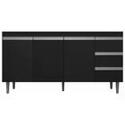 Balcao Para Pia 150 Cm 03 Portas Andreia Reajl Moveis