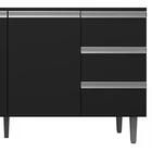 Balcao Para Pia 150 Cm 03 Portas Andreia Reajl Moveis