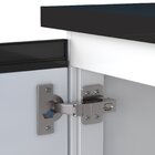 Balcão Para Pia 150cm Em Aço 2 Portas 3 Gavetas Gaia  Branco