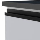 Balcão Para Pia 150cm Em Aço 2 Portas 3 Gavetas Gaia  Branco