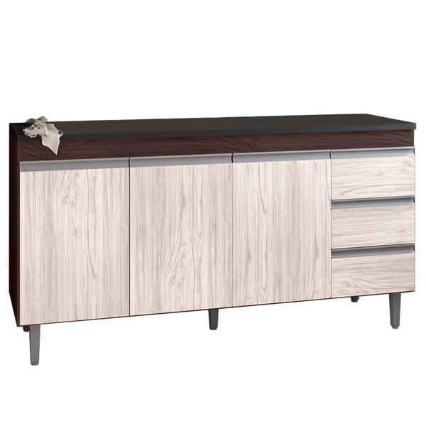 Balcao Para Pia 155 Cm 3 Portas Andreia Reajl