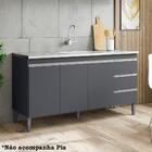 Balcao Para Pia 155 Cm 3 Portas Andreia Reajl